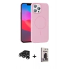 MARSİLYAN™- iPhone 15 Pro Max Kılıf Siluet Doku Özel Seri - Siyah Bilvis Hayalet Cam Ekran Koruyucu + Raze Metal Kamera Lens - GS