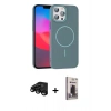 MARSİLYAN™- iPhone 15 Pro Max Kılıf Siluet Doku Özel Seri - Siyah Bilvis Hayalet Cam Ekran Koruyucu + Raze Metal Kamera Lens - SH
