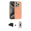 MARSİLYAN™- iPhone 15 Pro Max Kılıf Siluet Doku Özel Seri - Siyah Bilvis Hayalet Cam Ekran Koruyucu + Raze Metal Kamera Lens - SH