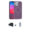 MARSİLYAN™- iPhone 15 Pro Max Kılıf Siluet Doku Özel Seri - Siyah Joko Magic 5D Cam + Raze Metal Kamera Lens - LT