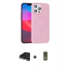 MARSİLYAN™- iPhone 15 Pro Max Kılıf Siluet Doku Özel Seri - Siyah Joko Magic 5D Hayalet Cam + Raze Metal Kamera Lens - TMGI