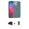 MARSİLYAN™- iPhone 15 Pro Max Kılıf Siluet Doku Özel Seri - Siyah Joko Magic 5D Hayalet Cam + Raze Metal Kamera Lens - TMGI