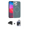 MARSİLYAN™- iPhone 15 Pro Max Kılıf Siluet Doku Özel Seri - Siyah Vanessa Magic Cam + Raze Metal Kamera Lens - GS