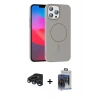 MARSİLYAN™- iPhone 15 Pro Max Kılıf Siluet Doku Özel Seri - Siyah Vanessa Magic Cam + Raze Metal Kamera Lens - LT