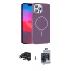 MARSİLYAN™- iPhone 15 Pro Max Kılıf Siluet Doku Özel Seri - Siyah Vanessa Magic Cam + Raze Metal Kamera Lens - GS