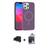 MARSİLYAN™- iPhone 15 Pro Max Kılıf Siluet Doku Özel Seri - Siyah Vanessa Magic Cam + Siyah Raze Metal Kamera Lens