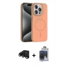 MARSİLYAN™- iPhone 15 Pro Max Kılıf Siluet Doku Özel Seri - Siyah Vanessa Magic Cam + Siyah Raze Metal Kamera Lens