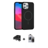 MARSİLYAN™- iPhone 15 Pro Max Kılıf Siluet Doku Özel Seri - Siyah Vanessa Magic Hayalet Cam + Raze Metal Kamera Lens - GS