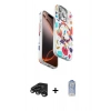 MARSİLYAN™- iPhone 15 Pro Max Kılıf Siluet Doku - Siyah Joko Magic 5D Cam + Raze Metal Kamera Lens - TMGI