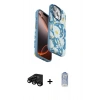 MARSİLYAN™- iPhone 15 Pro Max Kılıf Siluet Doku - Siyah Joko Magic 5D Cam + Siyah Raze Metal Kamera Lens