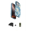 MARSİLYAN™- iPhone 15 Pro Max Kılıf Siluet Doku - Siyah Joko Magic 5D Hayalet Cam + Raze Metal Kamera Lens - GS