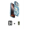 MARSİLYAN™- iPhone 15 Pro Max Kılıf Siluet Doku - Siyah Joko Magic 5D Hayalet Cam + PVD Metal Kamera Lens - LT
