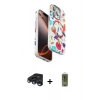 MARSİLYAN™- iPhone 15 Pro Max Kılıf Siluet Doku - Siyah Joko Magic 5D Hayalet Cam + Raze Metal Kamera Lens - LT