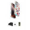 MARSİLYAN™- iPhone 15 Pro Max Kılıf Siluet Doku - Siyah Joko Magic 5D Hayalet Cam + Raze Metal Kamera Lens - TMGI