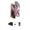 MARSİLYAN™- iPhone 15 Pro Max Kılıf Siluet Doku - Siyah Joko Magic 5D Hayalet Cam + Raze Metal Kamera Lens - SH