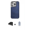 MARSİLYAN™- iPhone 15 Pro Max Kılıf Siluet Form Serisi - Siyah Joko Magic 5D Cam + Gümüş Raze Metal Kamera Lens