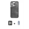 MARSİLYAN™- iPhone 15 Pro Max Kılıf Siluet Form Serisi - Siyah Joko Magic 5D Cam + PVD Metal Kamera Lens - GI