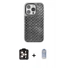MARSİLYAN™- iPhone 15 Pro Max Kılıf Siluet Form Serisi - Siyah Joko Magic 5D Cam + PVD Metal Kamera Lens - TU
