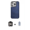 MARSİLYAN™- iPhone 15 Pro Max Kılıf Siluet Form Serisi - Siyah Joko Magic 5D Cam + PVD Metal Kamera Lens - TU