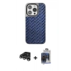 MARSİLYAN™- iPhone 15 Pro Max Kılıf Siluet Form Serisi - Siyah Vanessa Magic Cam + Raze Metal Kamera Lens - GS