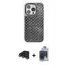 MARSİLYAN™- iPhone 15 Pro Max Kılıf Siluet Form Serisi - Siyah Vanessa Magic Cam + Raze Metal Kamera Lens - TMGI