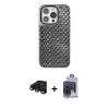 MARSİLYAN™- iPhone 15 Pro Max Kılıf Siluet Form Serisi - Siyah Vanessa Magic Cam + Raze Metal Kamera Lens - SH