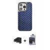 MARSİLYAN™- iPhone 15 Pro Max Kılıf Siluet Form Serisi - Siyah Vanessa Magic Cam + Raze Metal Kamera Lens - TMGI