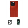 MARSİLYAN™- iPhone 15 Pro Max Kılıf Siluet Işık Serisi - Şeffaf 360 Full Body Arka Koruyucu + PVD Metal Kamera Lens - LT