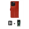 MARSİLYAN™- iPhone 15 Pro Max Kılıf Siluet Işık Serisi - Şeffaf 360 Full Body Arka Koruyucu + PVD Metal Kamera Lens - SH