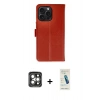MARSİLYAN™- iPhone 15 Pro Max Kılıf Siluet Işık Serisi - Şeffaf Pasifik Cam Ekran Koruyucu + PVD Metal Kamera Lens - GI