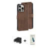 MARSİLYAN™- iPhone 15 Pro Max Kılıf Siluet Işık Serisi - Şeffaf Pasifik Cam Ekran Koruyucu + Raze Metal Kamera Lens - TMGI