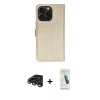 MARSİLYAN™- iPhone 15 Pro Max Kılıf Siluet Işık Serisi - Şeffaf Pasifik Cam Ekran Koruyucu + Raze Metal Kamera Lens - TMGI