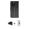MARSİLYAN™- iPhone 15 Pro Max Kılıf Siluet Işık Serisi - Şeffaf Pasifik Cam Ekran Koruyucu + Raze Metal Kamera Lens - TMGI