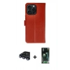 MARSİLYAN™- iPhone 15 Pro Max Kılıf Siluet Işık Serisi - Siyah 360 Mat Full Body Arka Koruyucu + Raze Metal Kamera Lens - LT