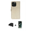 MARSİLYAN™- iPhone 15 Pro Max Kılıf Siluet Işık Serisi - Siyah 360 Mat Full Body Arka Koruyucu + Siyah Raze Metal Kamera Lens