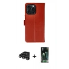 MARSİLYAN™- iPhone 15 Pro Max Kılıf Siluet Işık Serisi - Siyah 360 Mat Full Body Arka Koruyucu + Raze Metal Kamera Lens - TMGI