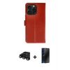 MARSİLYAN™- iPhone 15 Pro Max Kılıf Siluet Işık Serisi - Siyah 3D Antistatik Hayalet Cam Ekran Koruyucu + Raze Metal Kamera Lens - SH