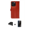 MARSİLYAN™- iPhone 15 Pro Max Kılıf Siluet Işık Serisi - Siyah 3D Antistatik Hayalet Cam Ekran Koruyucu + Raze Metal Kamera Lens - GS