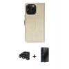 MARSİLYAN™- iPhone 15 Pro Max Kılıf Siluet Işık Serisi - Siyah 3D Antistatik Hayalet Cam Ekran Koruyucu + Raze Metal Kamera Lens - TMGI