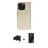 MARSİLYAN™- iPhone 15 Pro Max Kılıf Siluet Işık Serisi - Siyah 3D Antistatik Hayalet Cam Ekran Koruyucu + Raze Metal Kamera Lens - SH