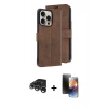 MARSİLYAN™- iPhone 15 Pro Max Kılıf Siluet Işık Serisi - Siyah 3D Antistatik Mat Seramik Nano Ekran Koruyucu + Raze Metal Kamera Lens - GS