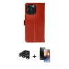 MARSİLYAN™- iPhone 15 Pro Max Kılıf Siluet Işık Serisi - Siyah 3D Antistatik Mat Seramik Nano Ekran Koruyucu + Raze Metal Kamera Lens - GS