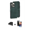 MARSİLYAN™- iPhone 15 Pro Max Kılıf Siluet Işık Serisi - Siyah 3D Antistatik Mat Seramik Nano Ekran Koruyucu + Raze Metal Kamera Lens - GS
