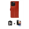 MARSİLYAN™- iPhone 15 Pro Max Kılıf Siluet Işık Serisi - Siyah 3D Antistatik Mat Seramik Nano Ekran Koruyucu + PVD Metal Kamera Lens - TU