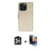 MARSİLYAN™- iPhone 15 Pro Max Kılıf Siluet Işık Serisi - Siyah 3D Antistatik Mat Seramik Nano Ekran Koruyucu + PVD Metal Kamera Lens - TU