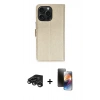 MARSİLYAN™- iPhone 15 Pro Max Kılıf Siluet Işık Serisi - Siyah 3D Antistatik Mat Seramik Nano Ekran Koruyucu + Raze Metal Kamera Lens - TMGI