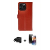 MARSİLYAN™- iPhone 15 Pro Max Kılıf Siluet Işık Serisi - Siyah 3D Antistatik Mat Seramik Nano Ekran Koruyucu + Raze Metal Kamera Lens - SH
