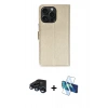 MARSİLYAN™- iPhone 15 Pro Max Kılıf Siluet Işık Serisi - Siyah 3D Antistatik Seramik Nano Ekran Koruyucu + Raze Metal Kamera Lens - LT