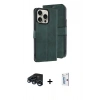MARSİLYAN™- iPhone 15 Pro Max Kılıf Siluet Işık Serisi - Siyah Bilvis 0.18mm Plus Cam Ekran Koruyucu + Lacivert Raze Metal Kamera Lens