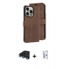 MARSİLYAN™- iPhone 15 Pro Max Kılıf Siluet Işık Serisi - Siyah Bilvis 0.18mm Plus Cam Ekran Koruyucu + Lacivert Raze Metal Kamera Lens